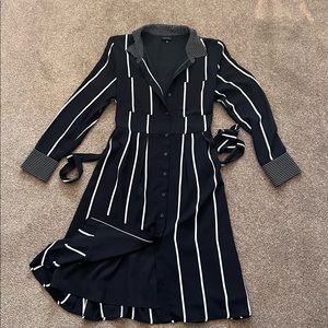 Black with white stripes Target dress XL